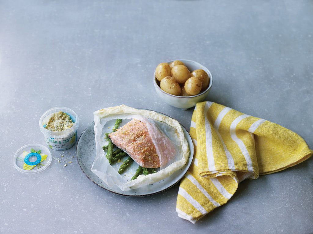 Easy Salmon & Asparagus Parcels Cornish Sea Salt Company Ltd