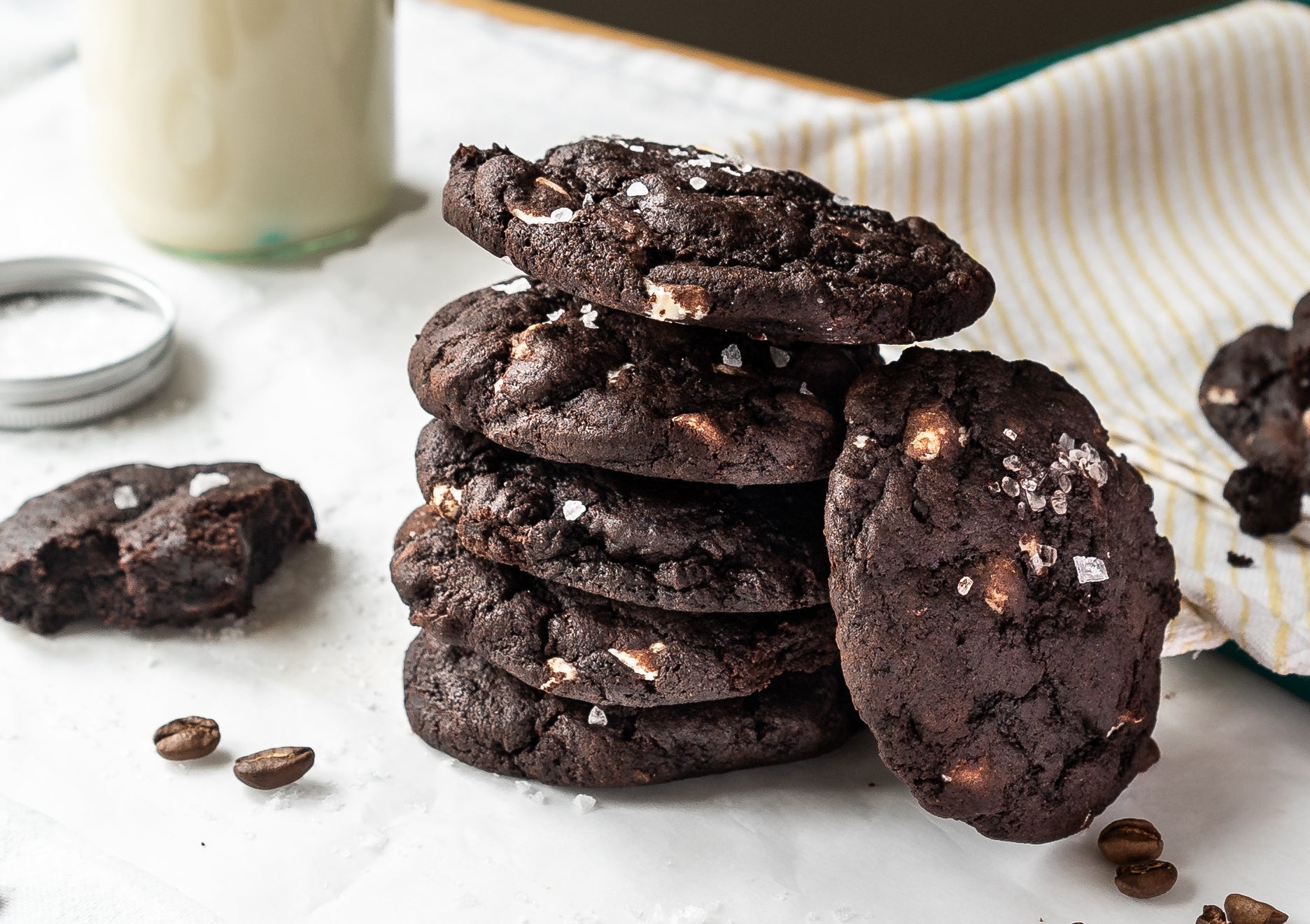 Salted Espresso Cookies with Two Chimp Coffee &ndash; Cornish Sea Salt Company Ltd