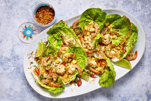 Spicy margarita prawn cocktail