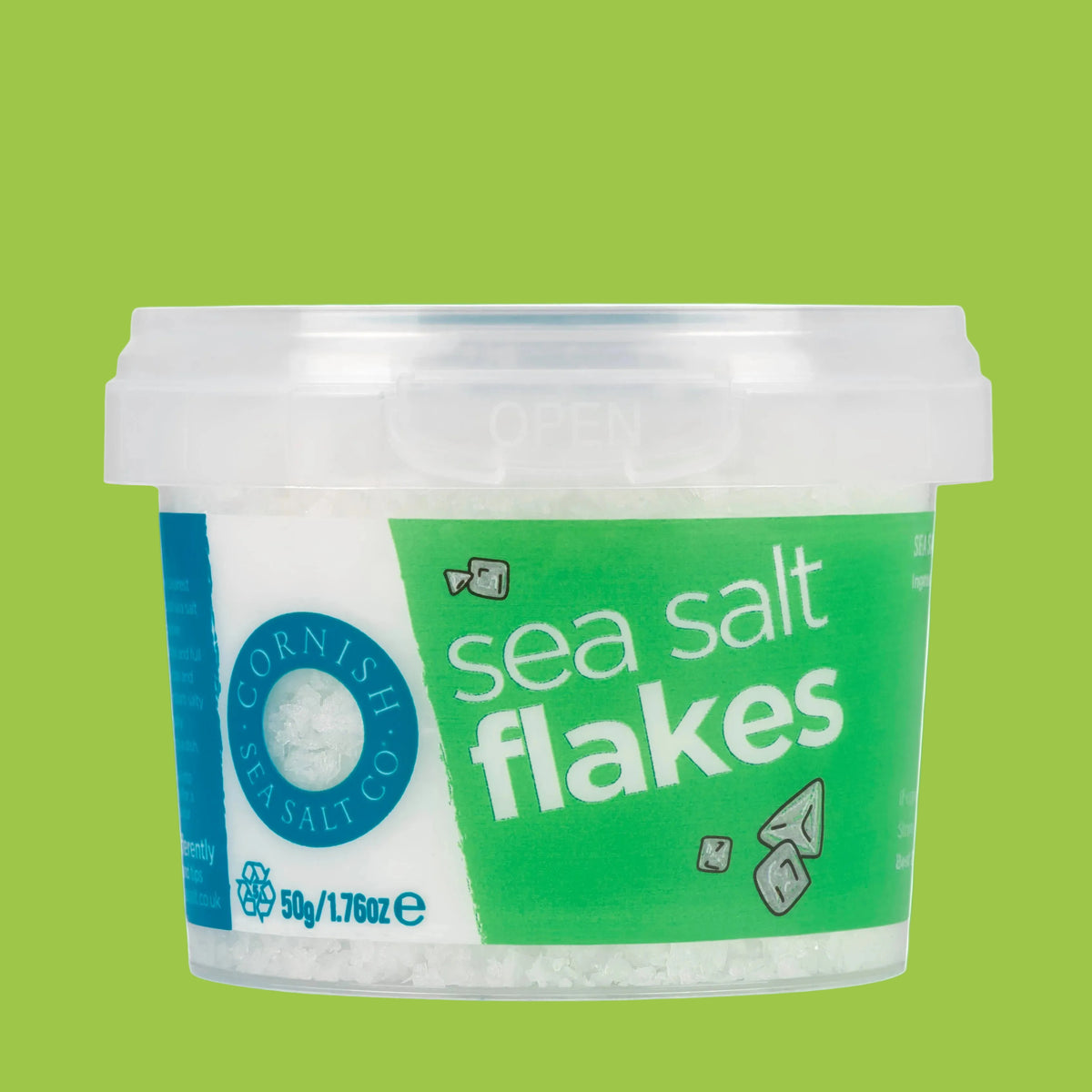 Cornish sea salt flakes small pot 50g