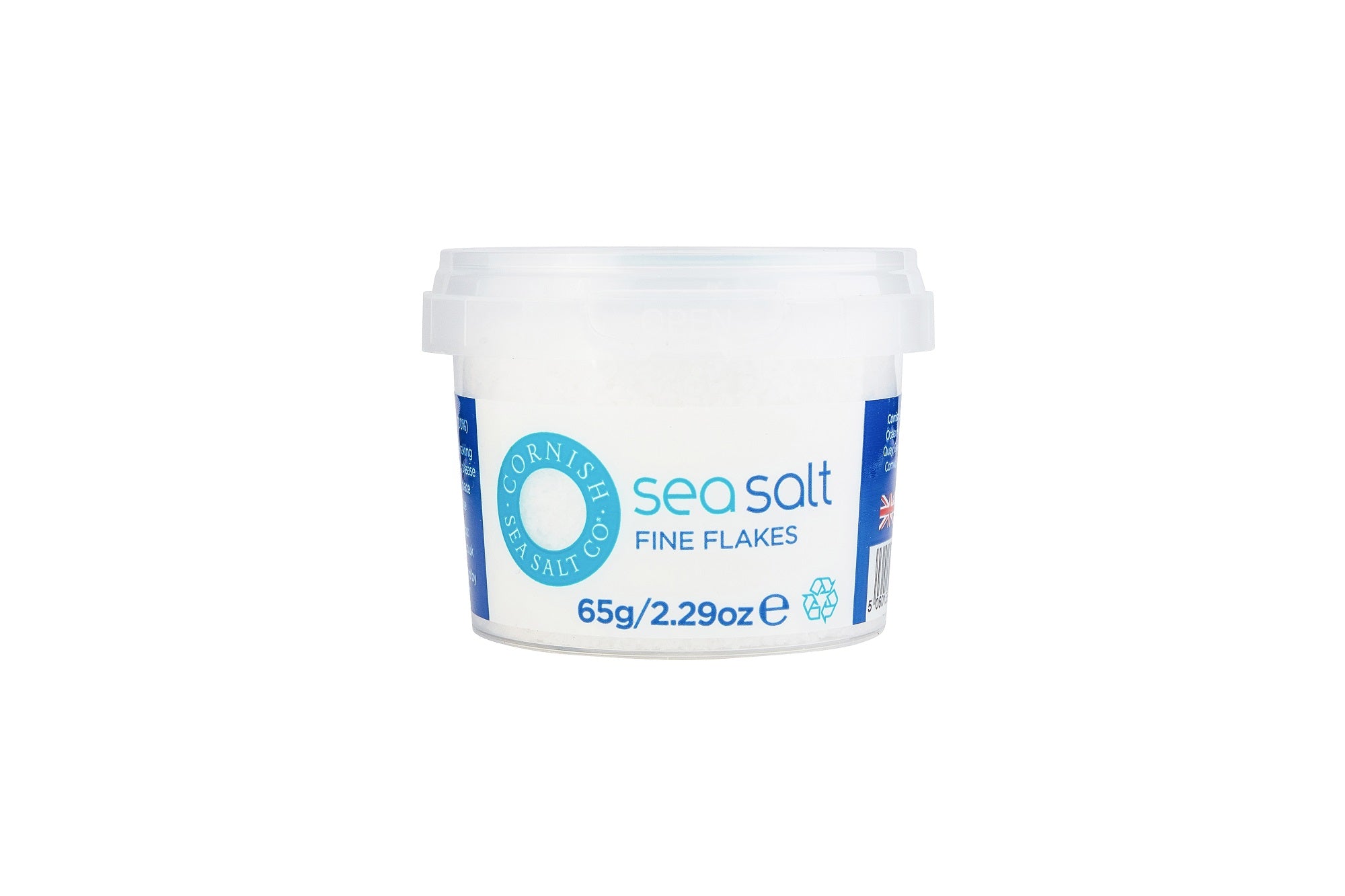 Cornish Sea Salt Fine Flakes | Shaker re-fill pot - 65g