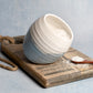 New  |  Large Handmade Salt Pig - White and Blue