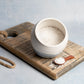 New  |  Large Handmade Salt Pig - White and Blue