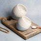 New  |  Large Handmade Salt Pig - White and Blue