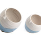New  |  Large Handmade Salt Pig - White and Blue